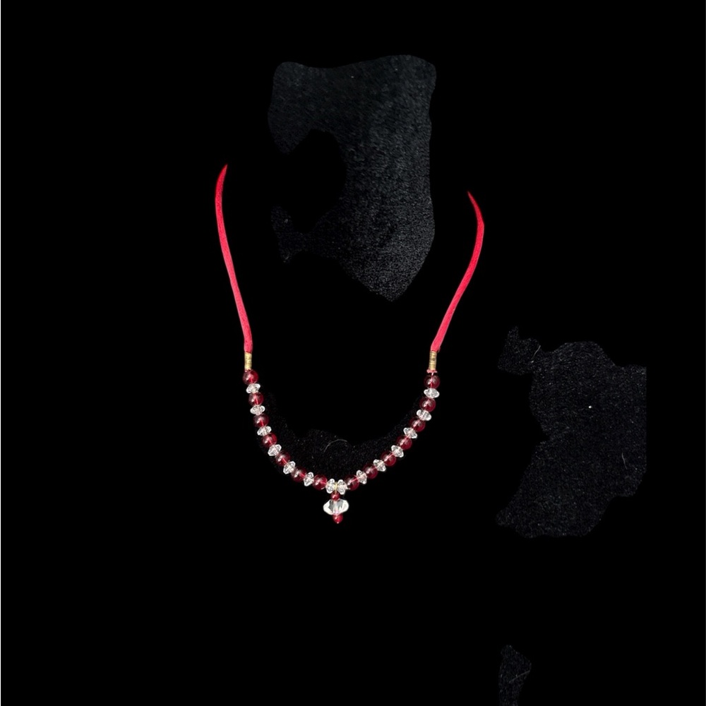 Elegant Red Beaded Necklace